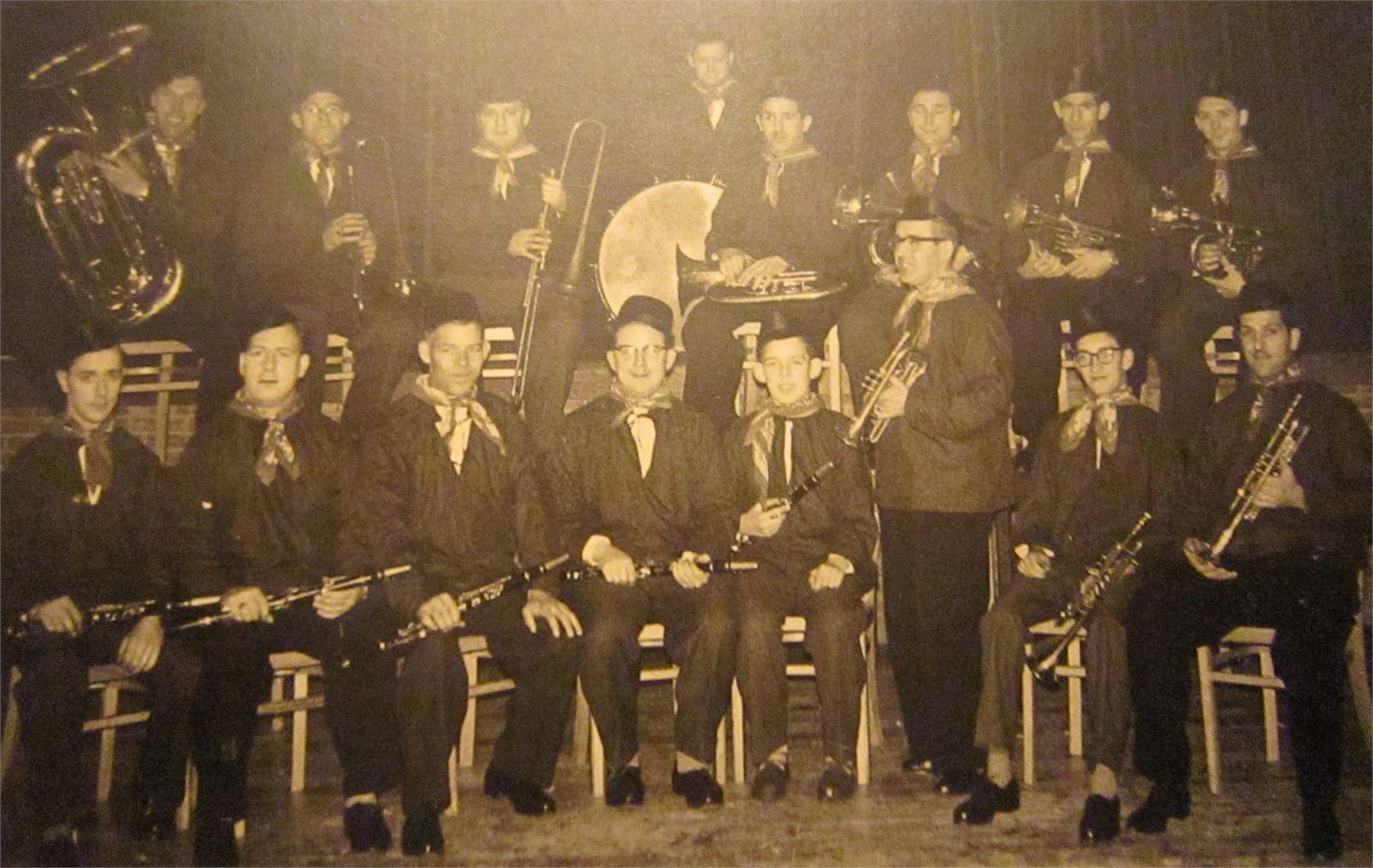 De boerenkapel van de harmonie, opgericht in 1956
